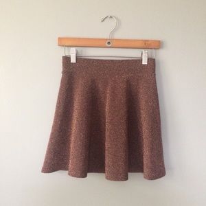 3/$15 ☀️ Metallic Bronze Forever 21 Skirt Small